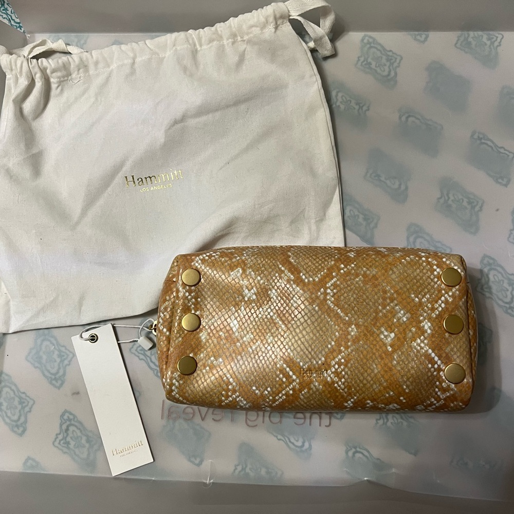 Hammitt Makeup bag Toast Tan Snake